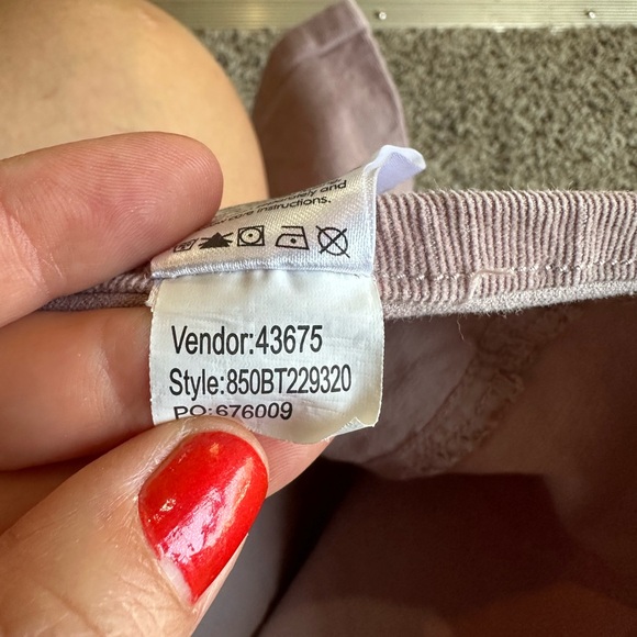 Pacsun Women's Mauve Corduroy Pants Low Rise Flare Leg Pink Retro Y2K soft - Picture 10 of 11